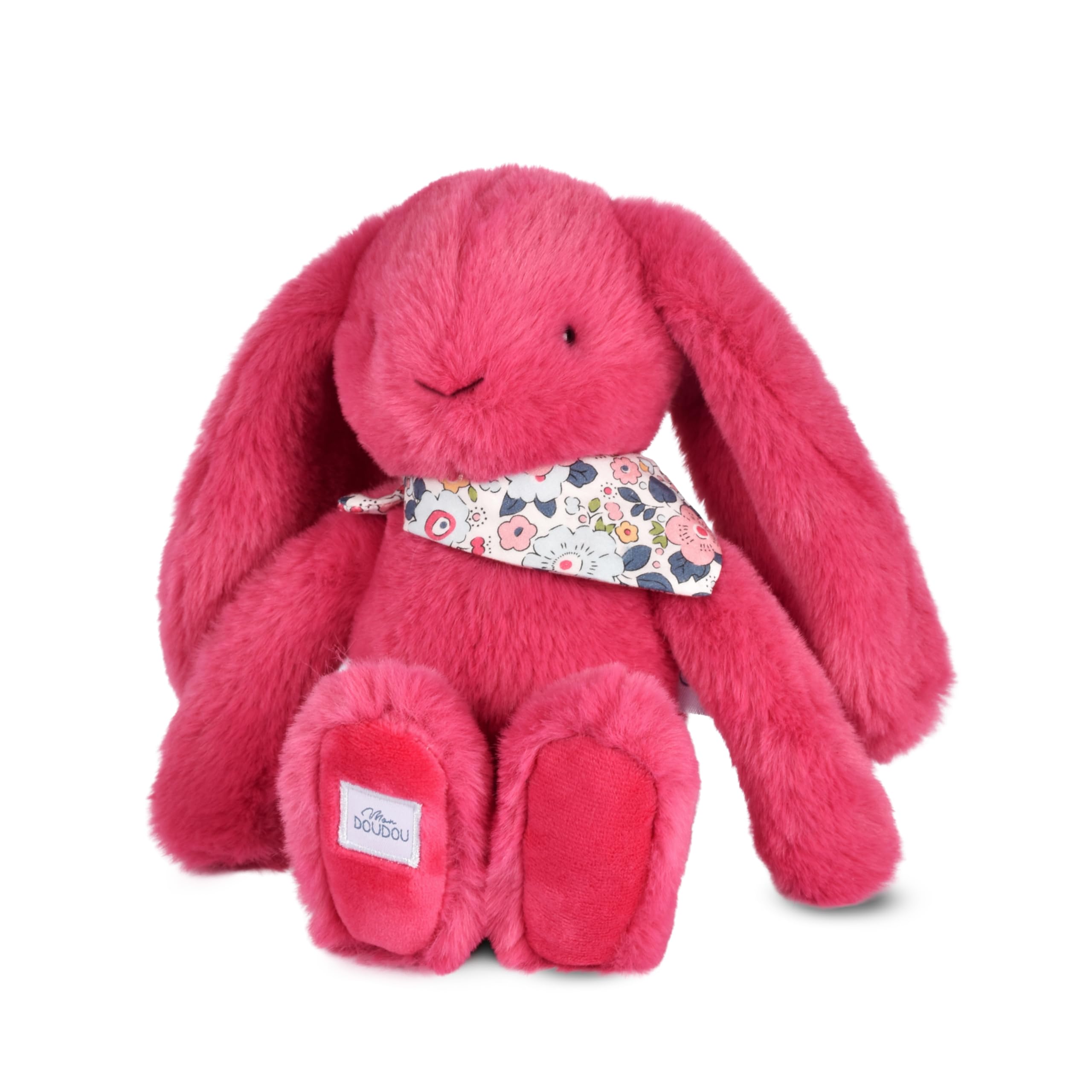doudou-et-compagnie-fleurette-dc4705-doudou-lapin-prune-35-cm image 4