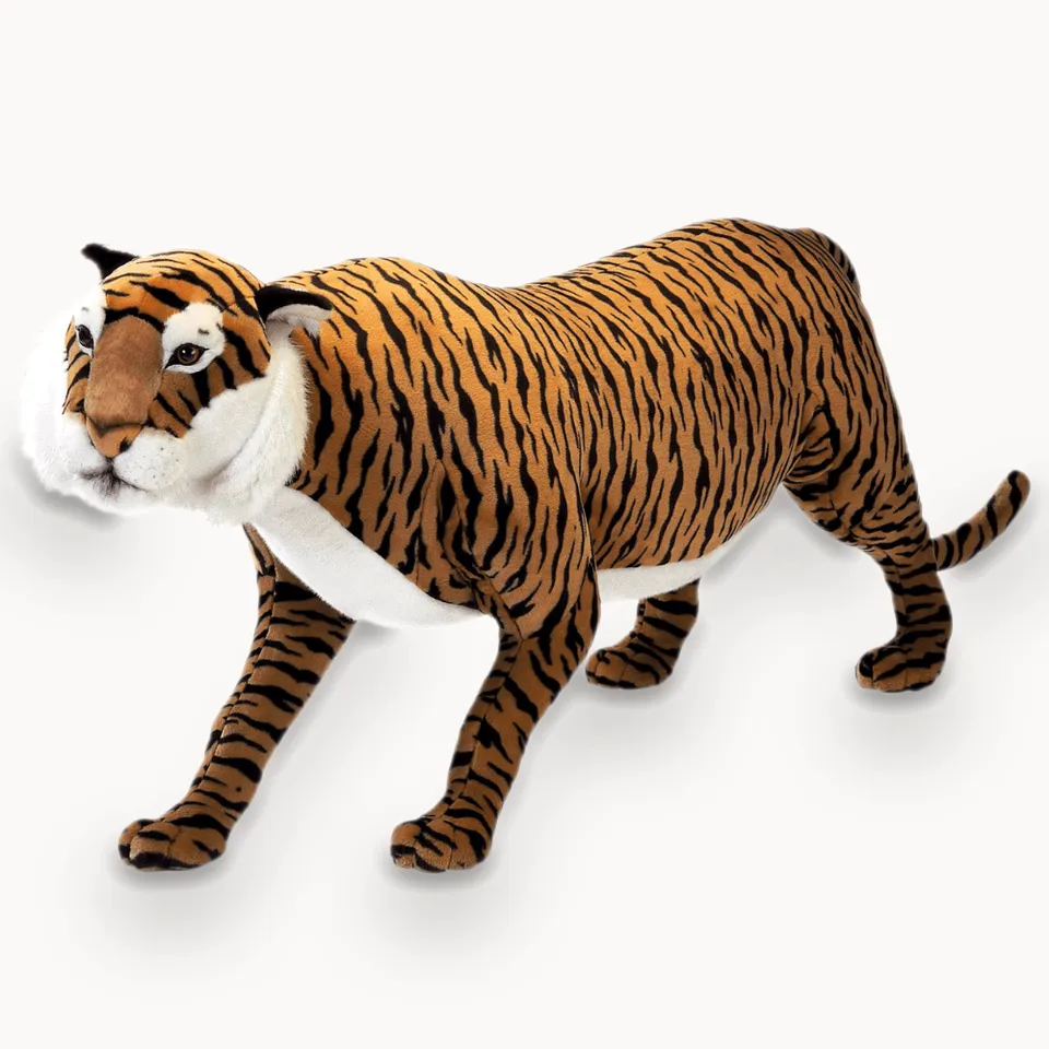la-pelucherie-tigre-g-ant-peluche-xxl-180-cm-rayures image 1