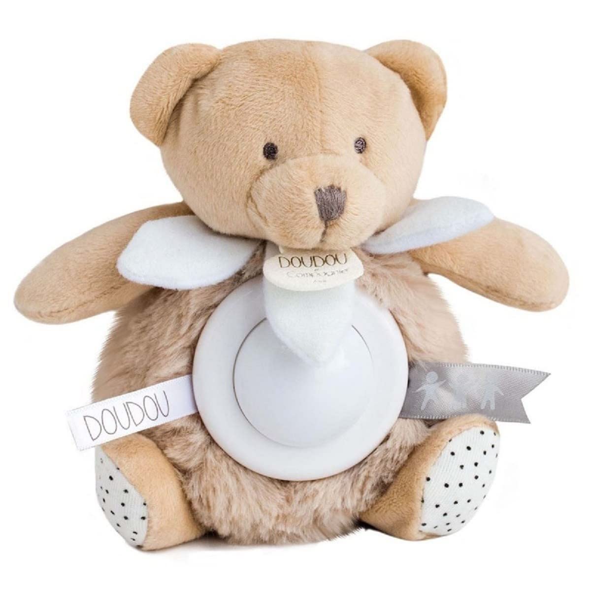doudou-et-compagnie-veilleuse-ours-unicef-15-cm-beige-dc3482 image 1