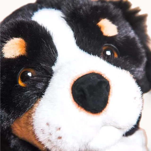 la-pelucherie-chiens-chien-ferdinand-peluche-petit-assis-28-cm image 1