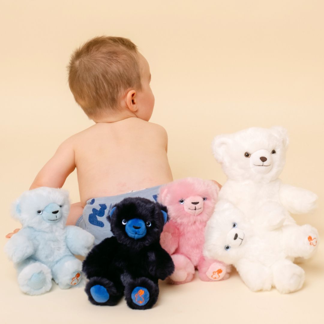 la-pelucherie-ours-mile-ours-en-peluche-petit-25-cm-blanc image 2