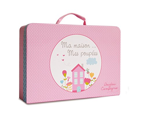 doudou-et-compagnie-demoiselles-poup-e-chiffon-28-cm-rose-valise image 4