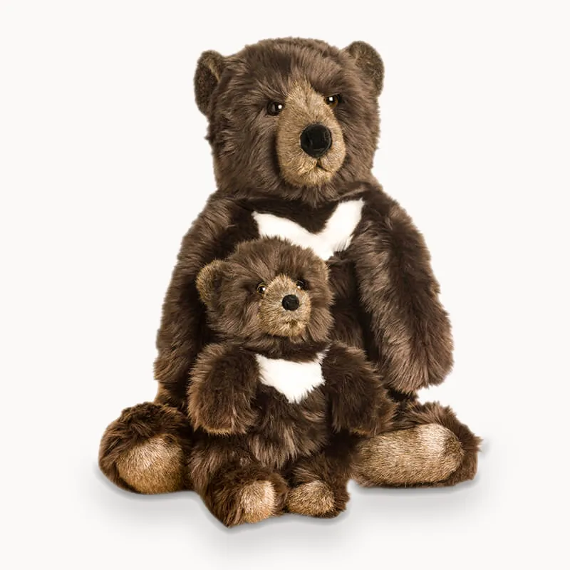 la-pelucherie-ours-gabin-peluche-brun-petit-35-cm image 1