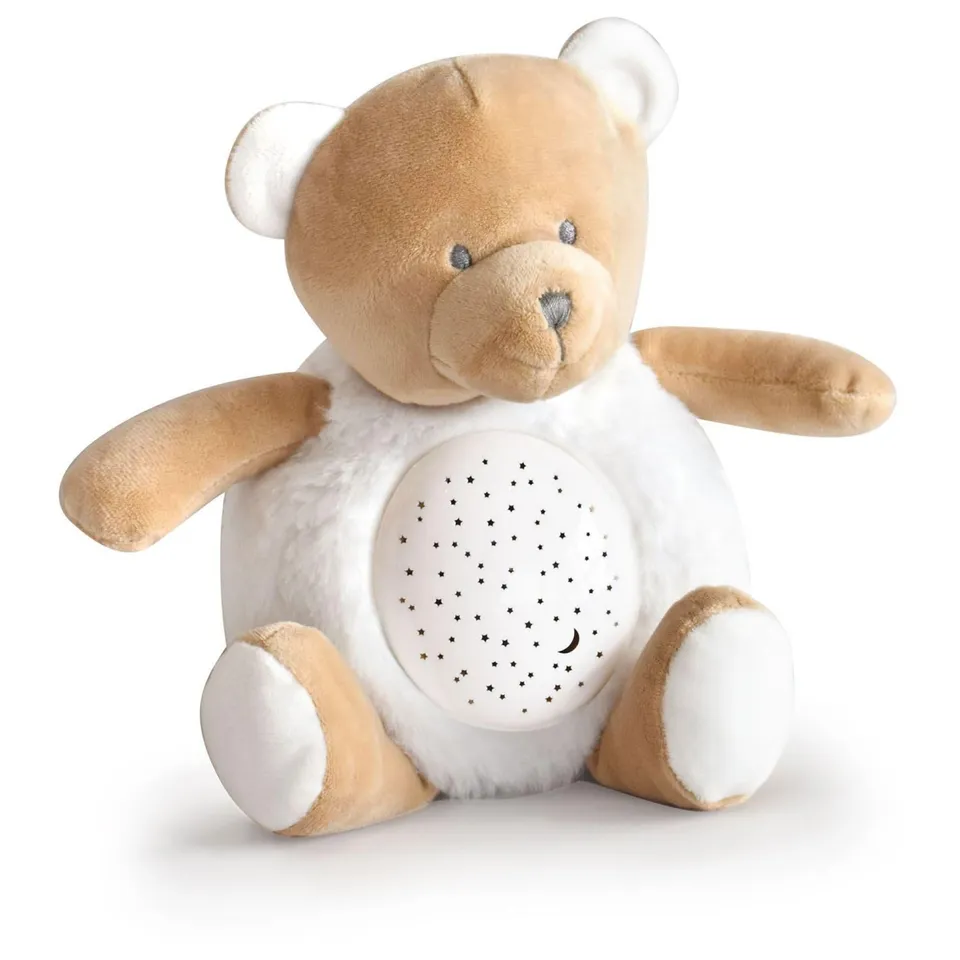 doudou-et-compagnie-veilleuse-ours-dc3692-peluche-marron-20-cm image 1