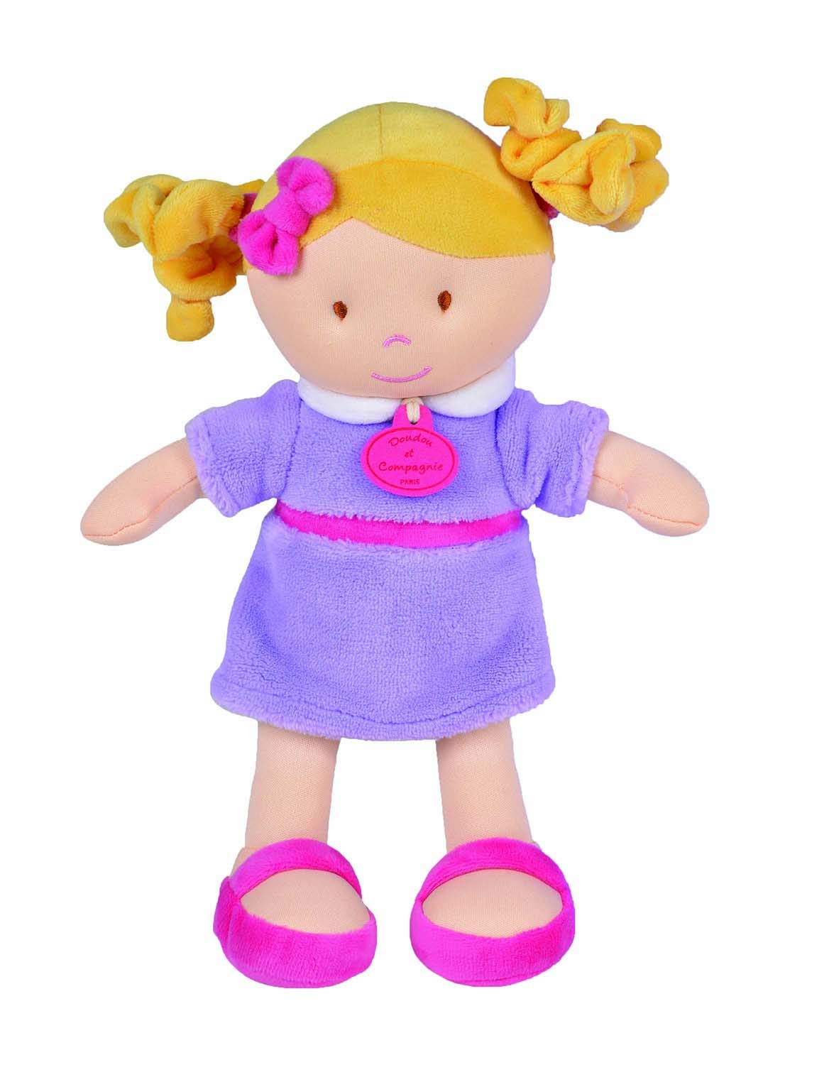 doudou-et-compagnie-grandes-demoiselles-dc2775-poup-e-orchid-e-30-cm image 2