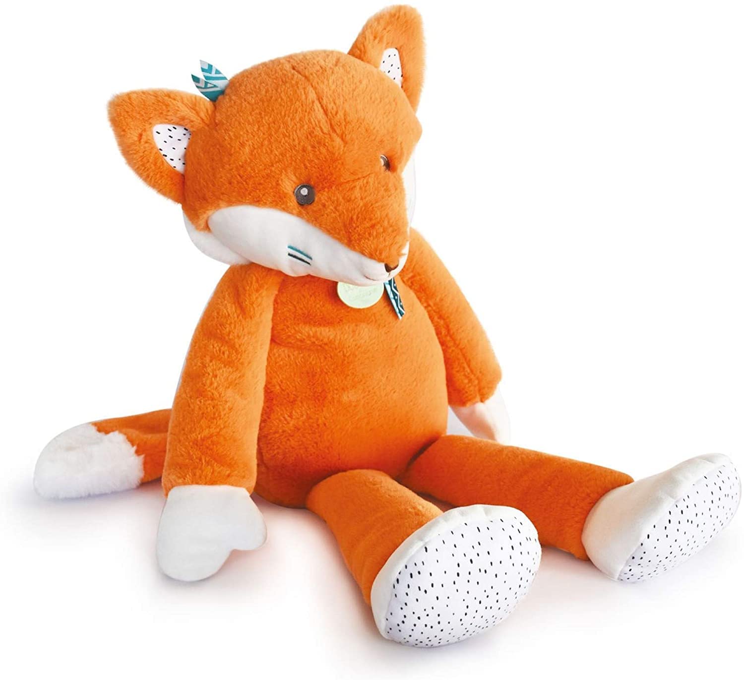 doudou-et-compagnie-tiwipi-dc3644-peluche-loup-bleu-60-cm image 4