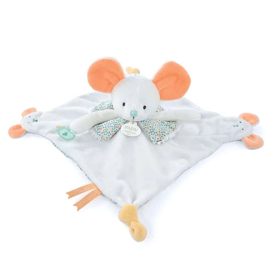 doudou-et-compagnie-petits-fut-s-dc4055-doudou-souris-l-30-cm image 1