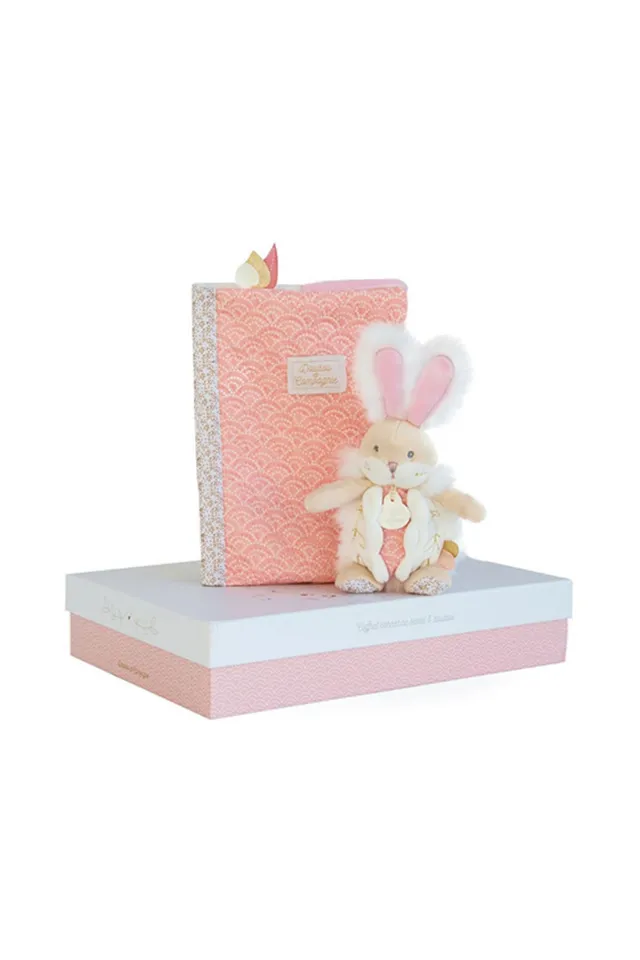 doudou-et-compagnie-lapin-de-sucre-prot-ge-carnet-sant-rose-doudou image 1