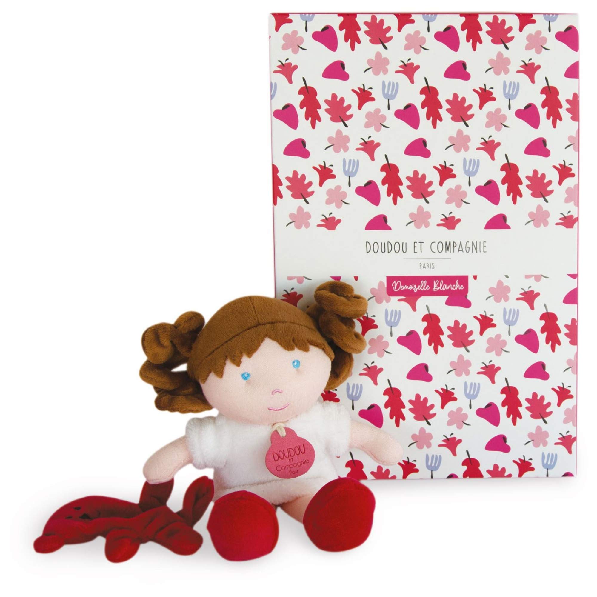 doudou-et-compagnie-petite-demoiselle-poup-e-chiffon-blanche-23-cm image 2