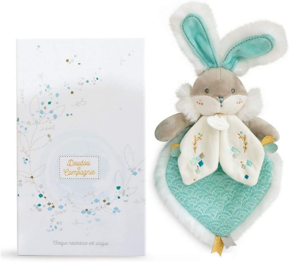 doudou-et-compagnie-lapin-de-sucre-dc3490-lapin-vert-amande-20-cm image 1
