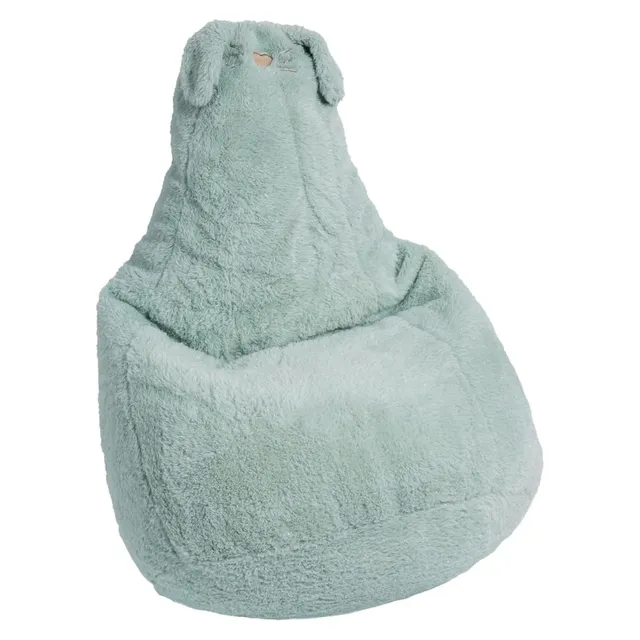 pioupiou-merveilles-pouf-poire-lapin-glitter-vert-enfant image 1