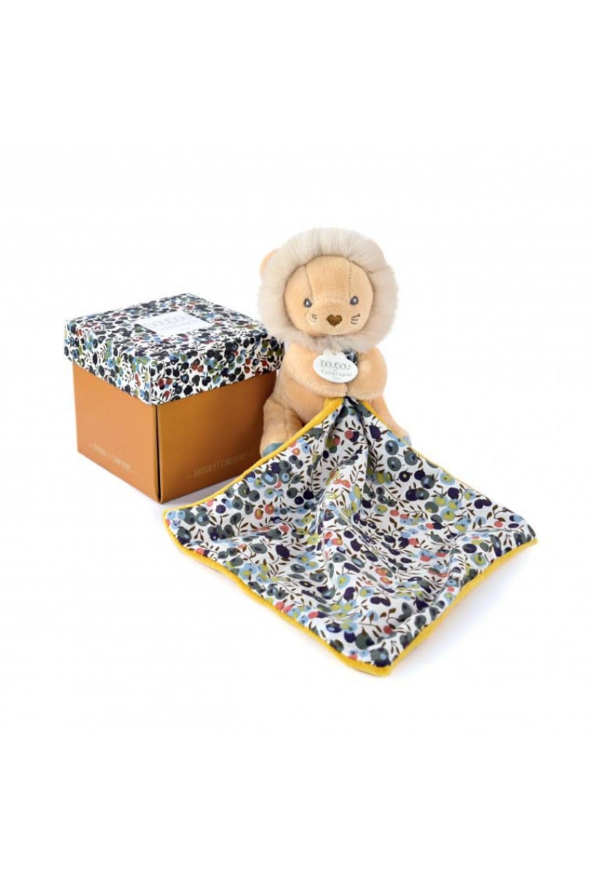 doudou-et-compagnie-boh-aime-pantin-lion-doudou-beige image 1