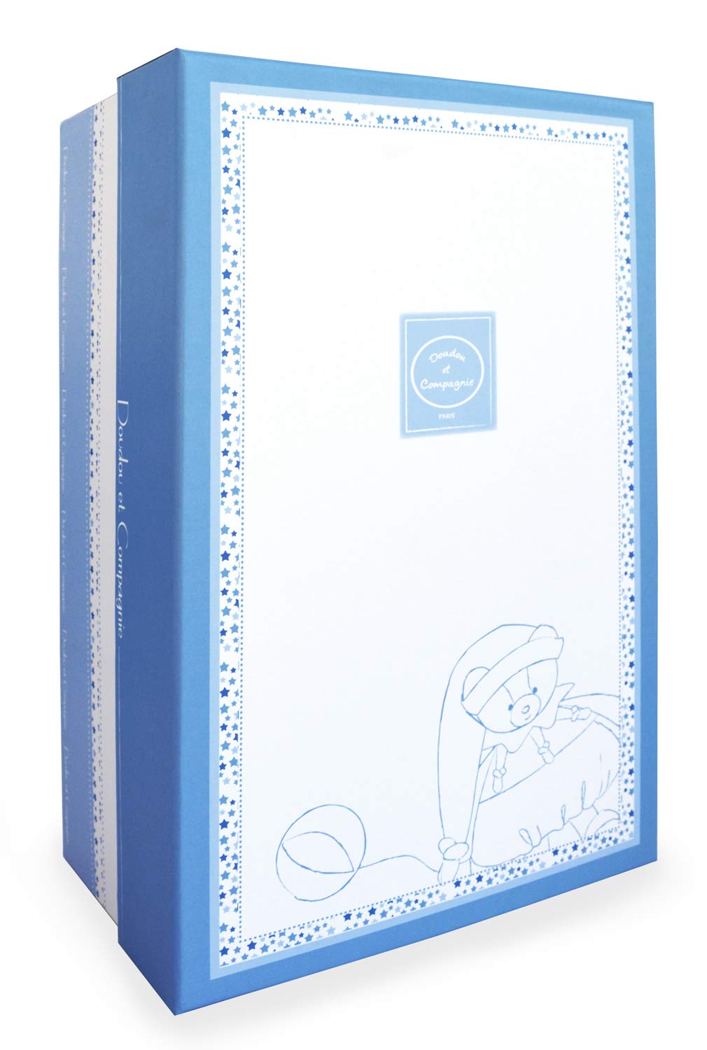 doudou-et-compagnie-petit-chou-pantin-ours-bleu-30-cm-veil image 2