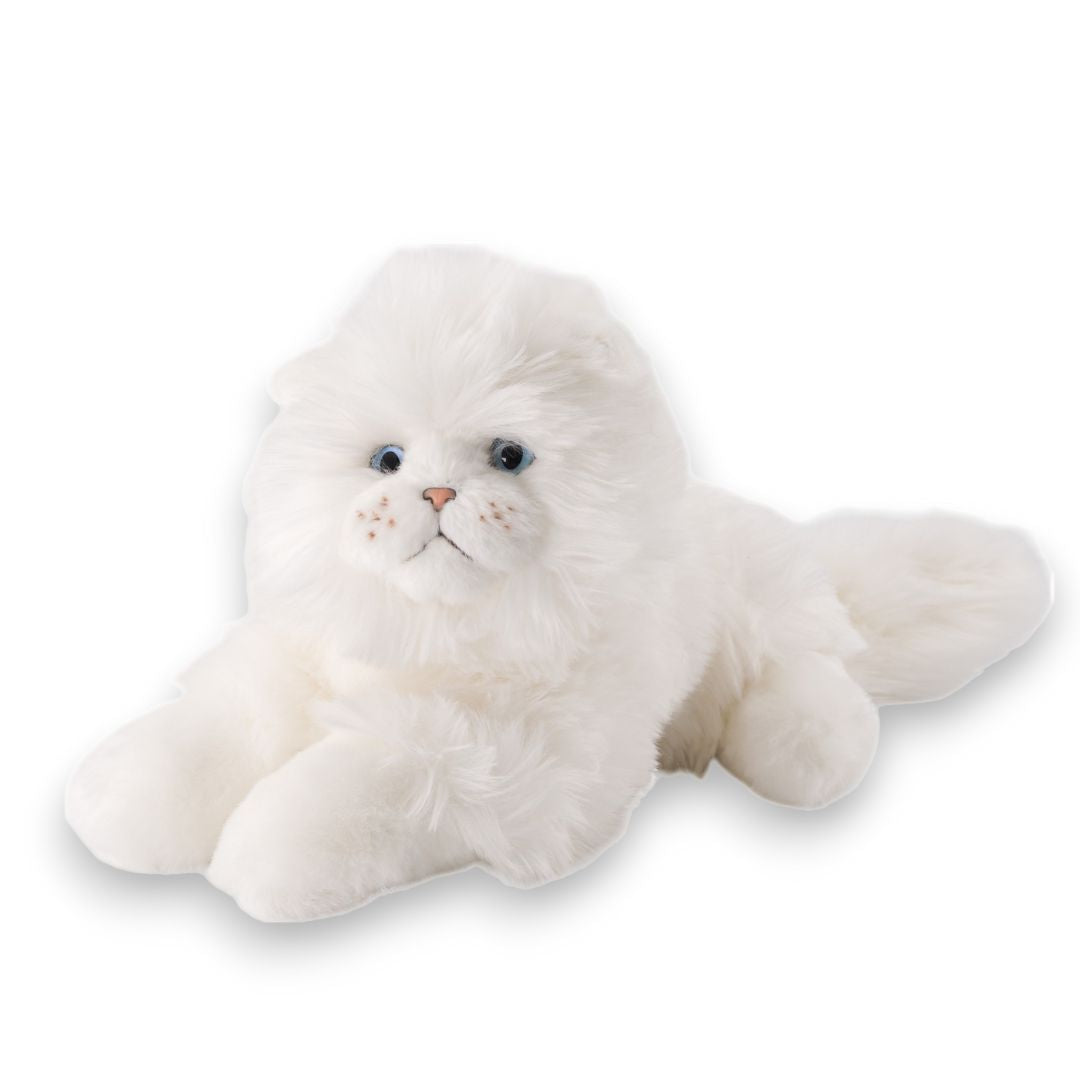 la-pelucherie-oscar-peluche-chat-moyen-assis-30-cm-blanc image 6