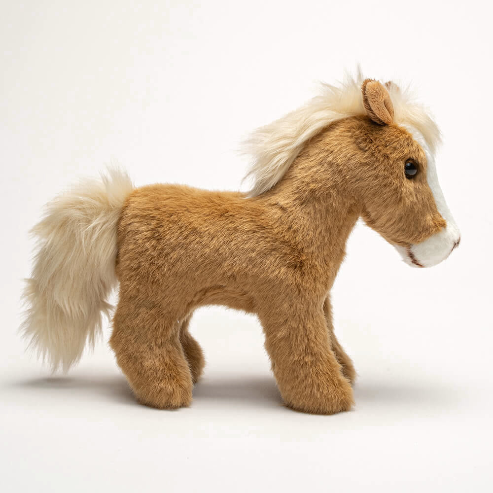 la-pelucherie-campagne-ferme-cheval-henri-peluche-petit-25-cm-alezan image 7