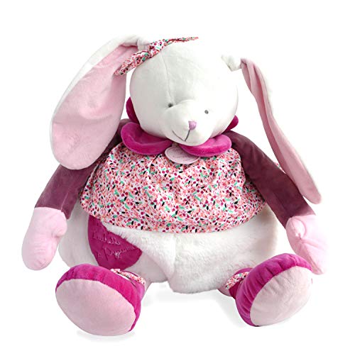 doudou-et-compagnie-cerise-range-pyjama-lapin-50-cm-blanc-rose image 7