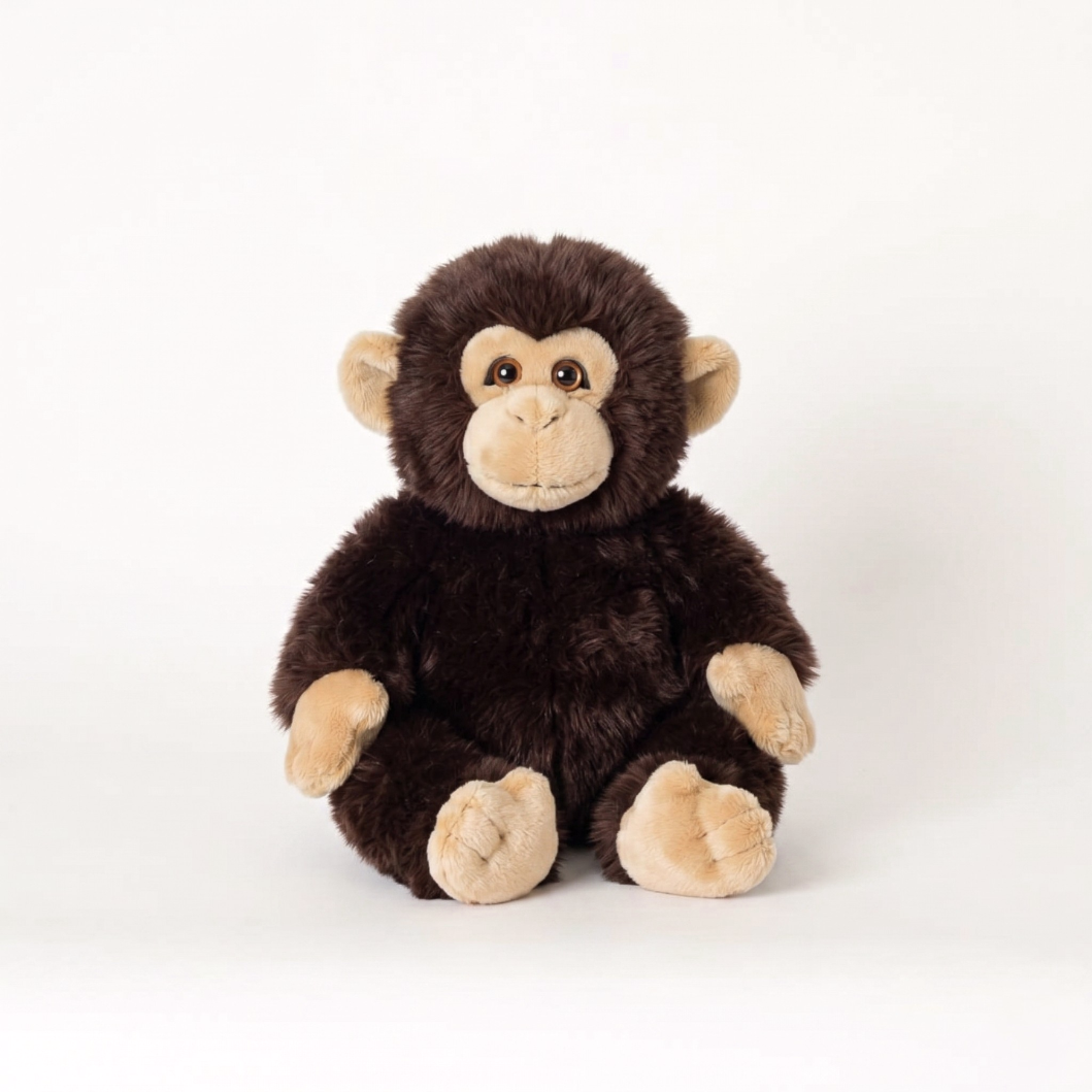la-pelucherie-jungle-singe-marcel-marron-peluche-petit-35-cm image 6