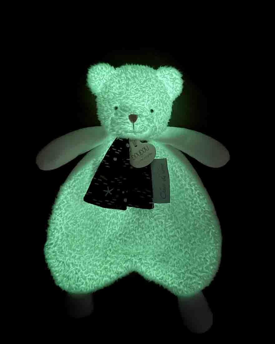 doudou-et-compagnie-ours-clair-de-lune-dc4316-doudou-plat-blanc image 1
