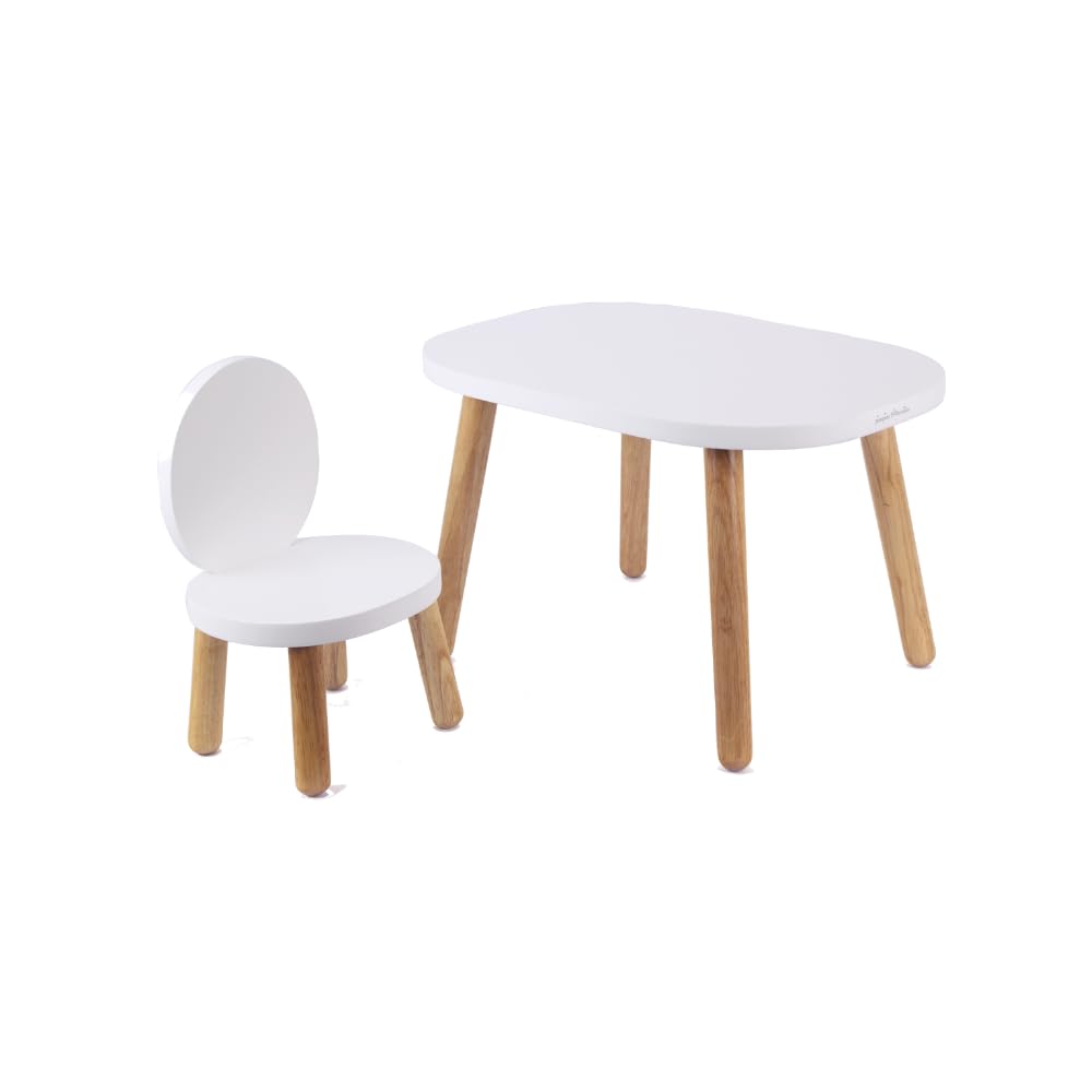 pioupiou-merveilles-ovaline-ensemble-table-2-chaises-blanc-1-4-ans image 2