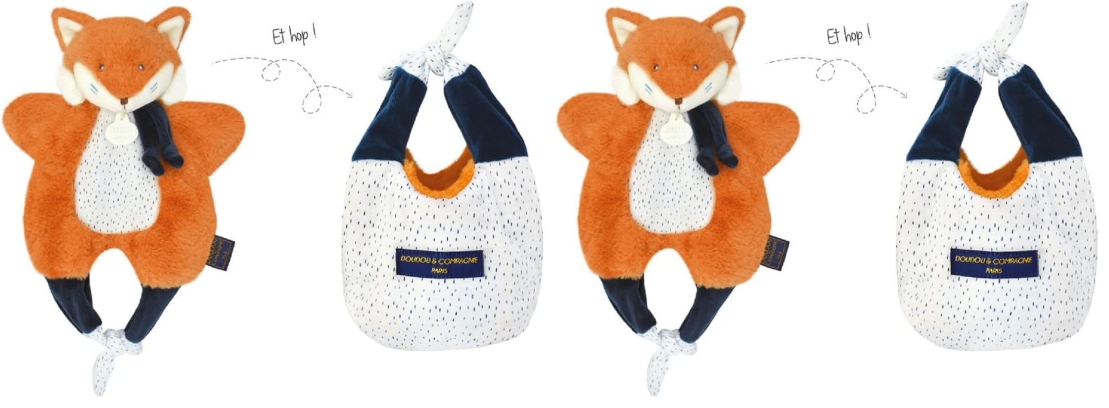 doudou-et-compagnie-petits-fut-s-dc3828-sac-renard-orange-30-cm image 5