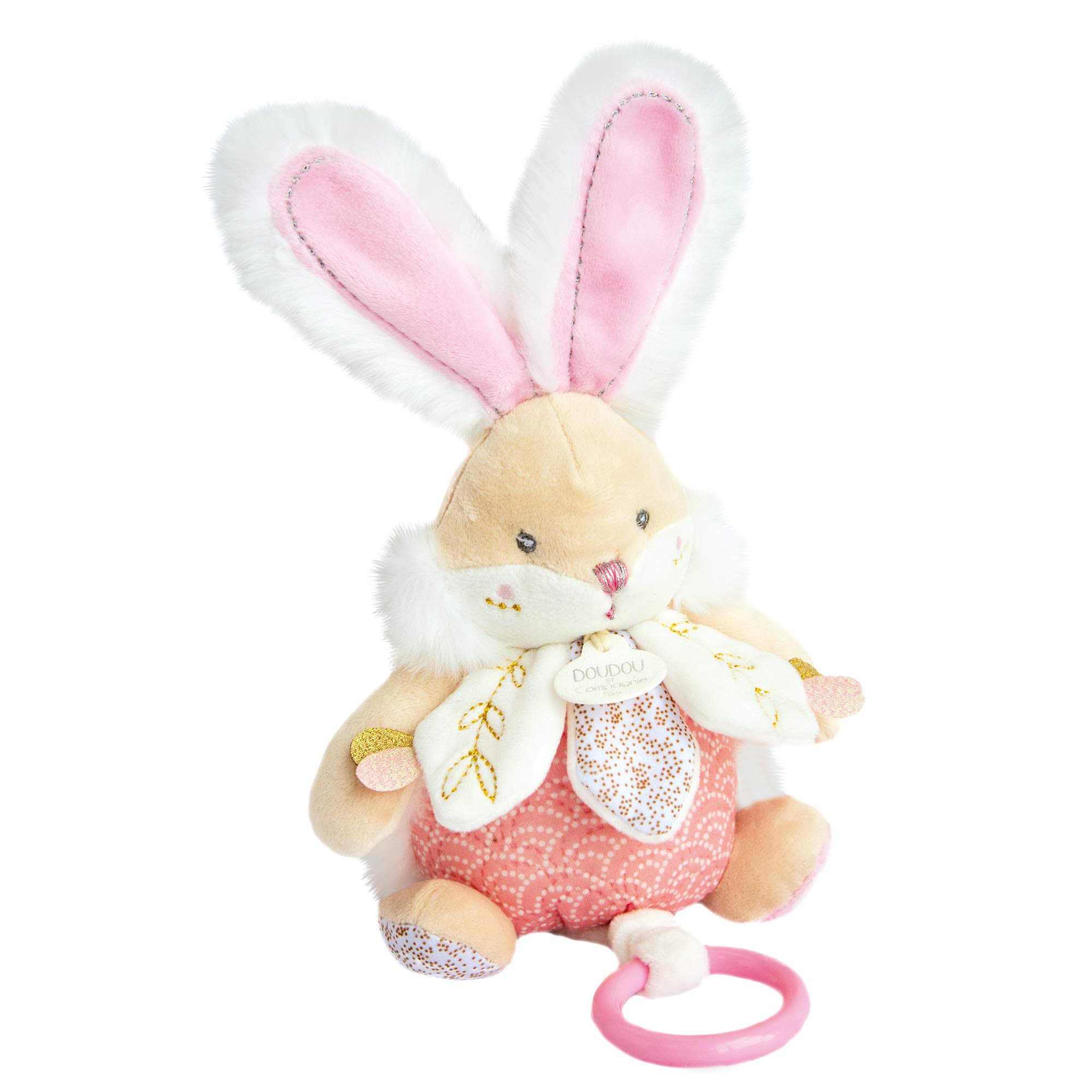 doudou-et-compagnie-lapin-de-sucre-dc3492-peluche-musicale-rose-17-cm image 2
