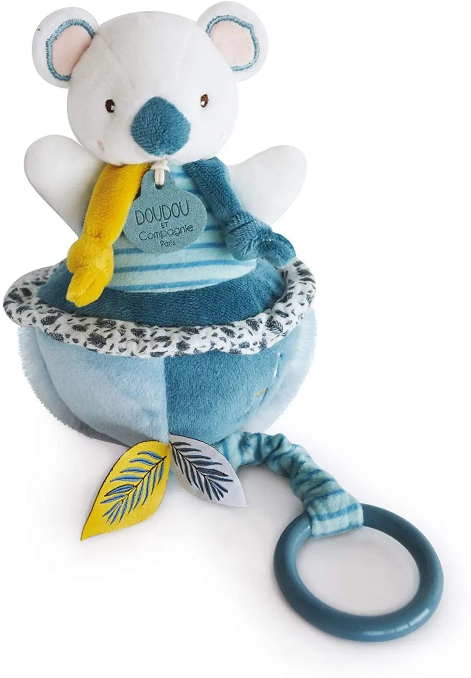 doudou-et-compagnie-yoca-le-koala-dc3635-peluche-musicale-bleu-17-cm image 1