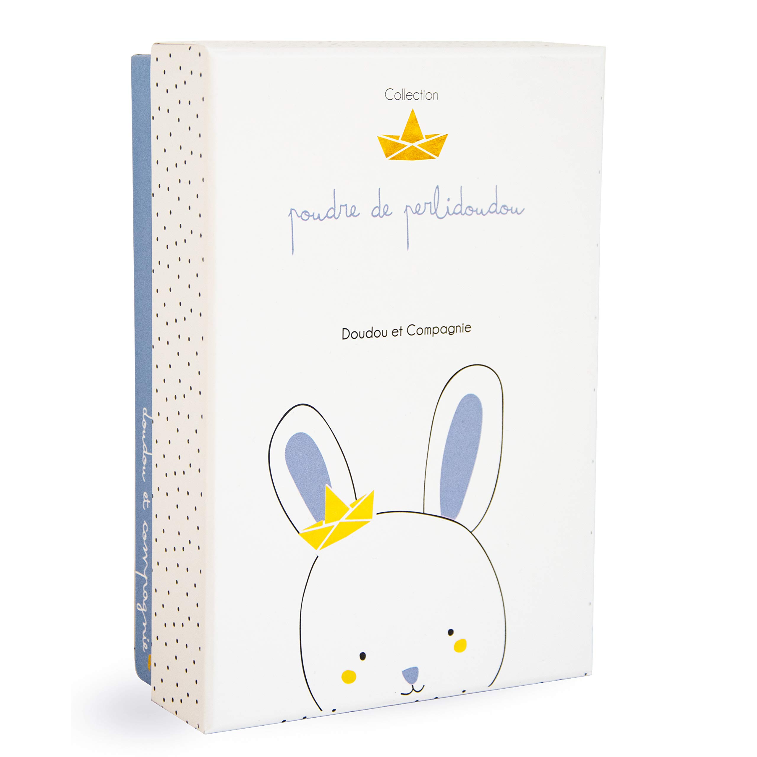 doudou-et-compagnie-poudre-de-perlidoudou-dc3511-attache-t-tine-lapin-bleu image 3