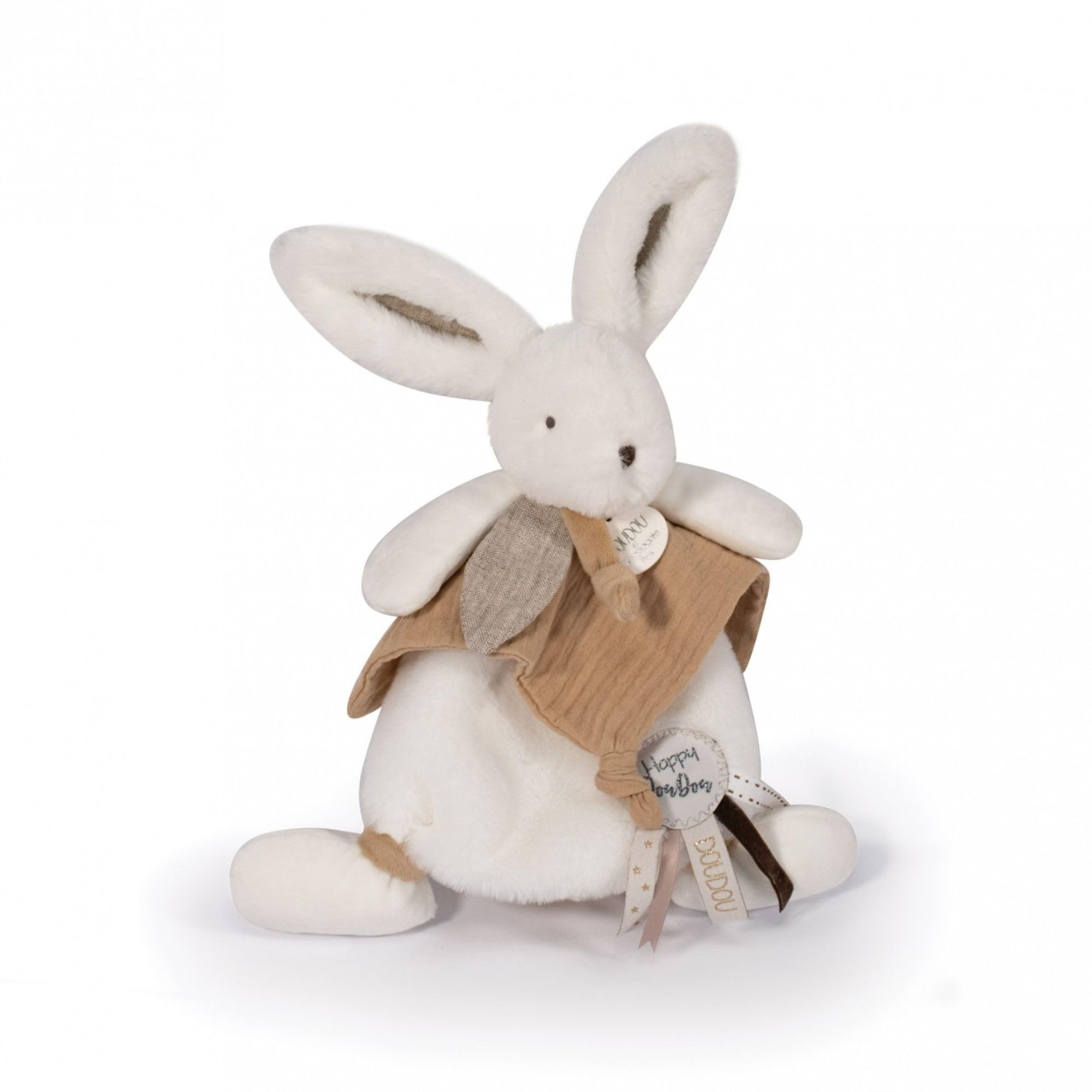 doudou-et-compagnie-happy-doudou-lapin-brun-doudou-plat-25-cm image 3