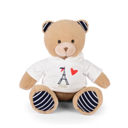doudou-et-compagnie-ours-sweat-tour-eiffel-sp4289-peluche-28-cm image 3