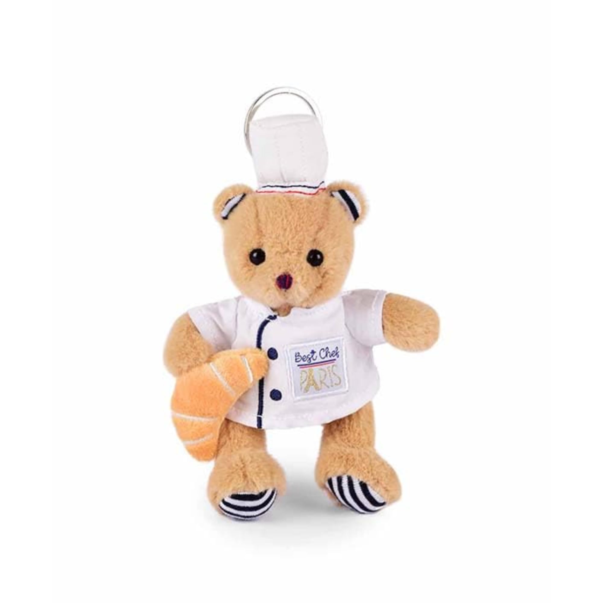 doudou-et-compagnie-amour-de-france-porte-cl-s-peluche-chien-paris-14-cm image 2