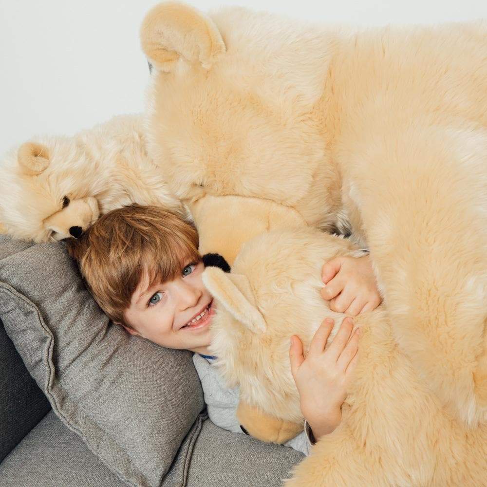 la-pelucherie-ours-jules-peluche-ours-blanc-50-cm-cr-me image 3