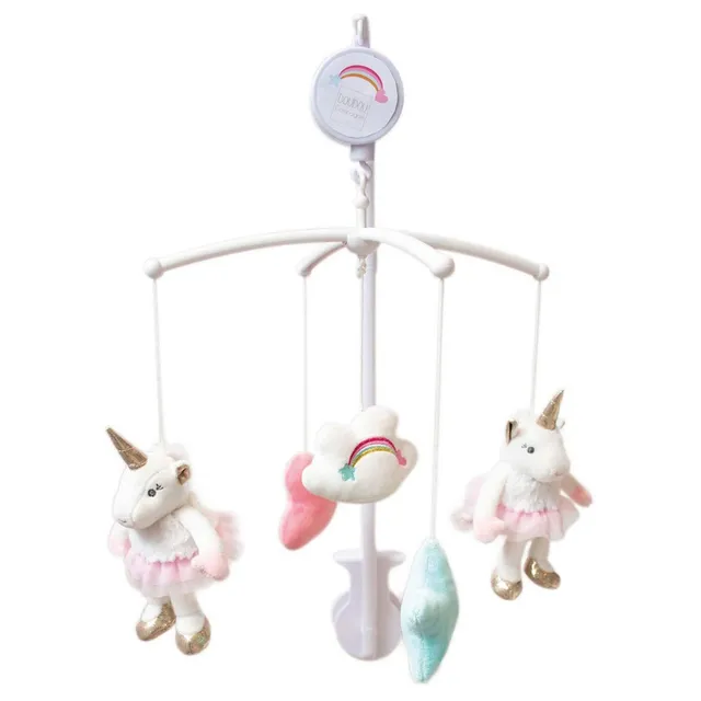doudou-et-compagnie-mobile-musical-licorne-90-cm-blanc image 1