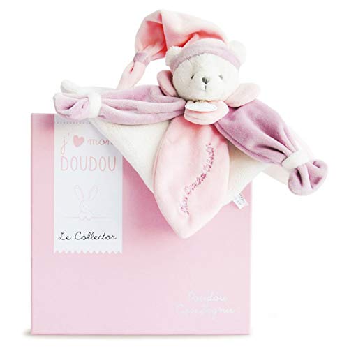 doudou-et-compagnie-les-iconiques-dc2920-doudou-plat-rose-24-cm image 8