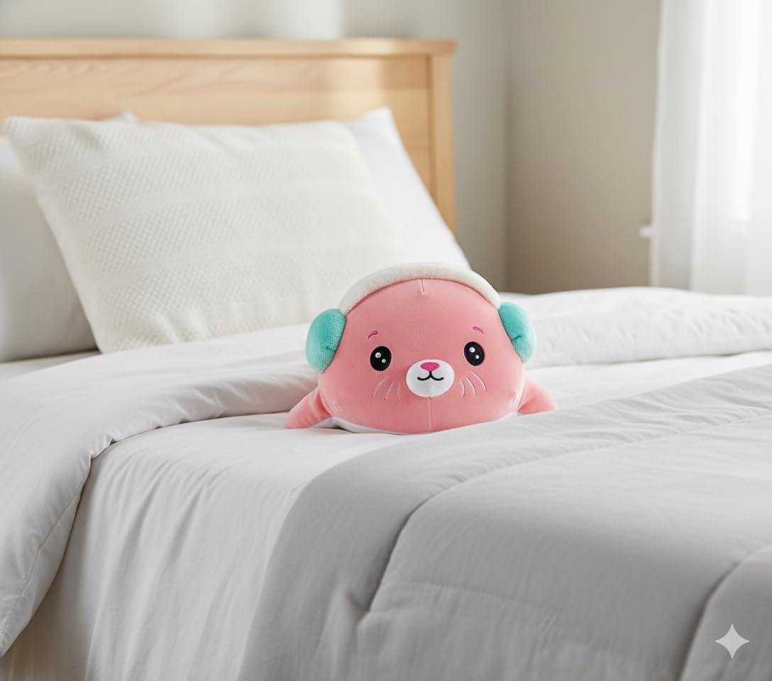 pioupiou-merveilles-cushablez-peluche-otarie-seal-rose-25cm image 4