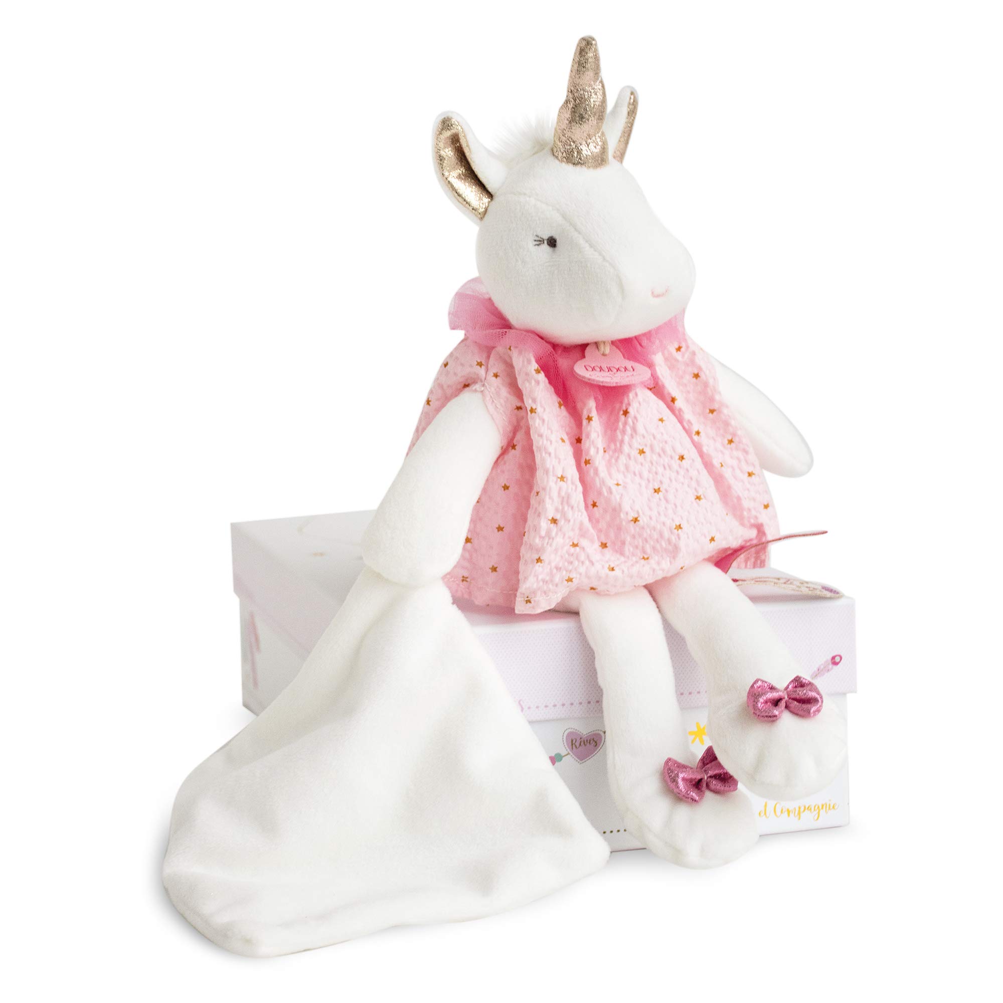 doudou-et-compagnie-attrape-r-ves-dc3543-licorne-doudou-rose-28-cm image 4