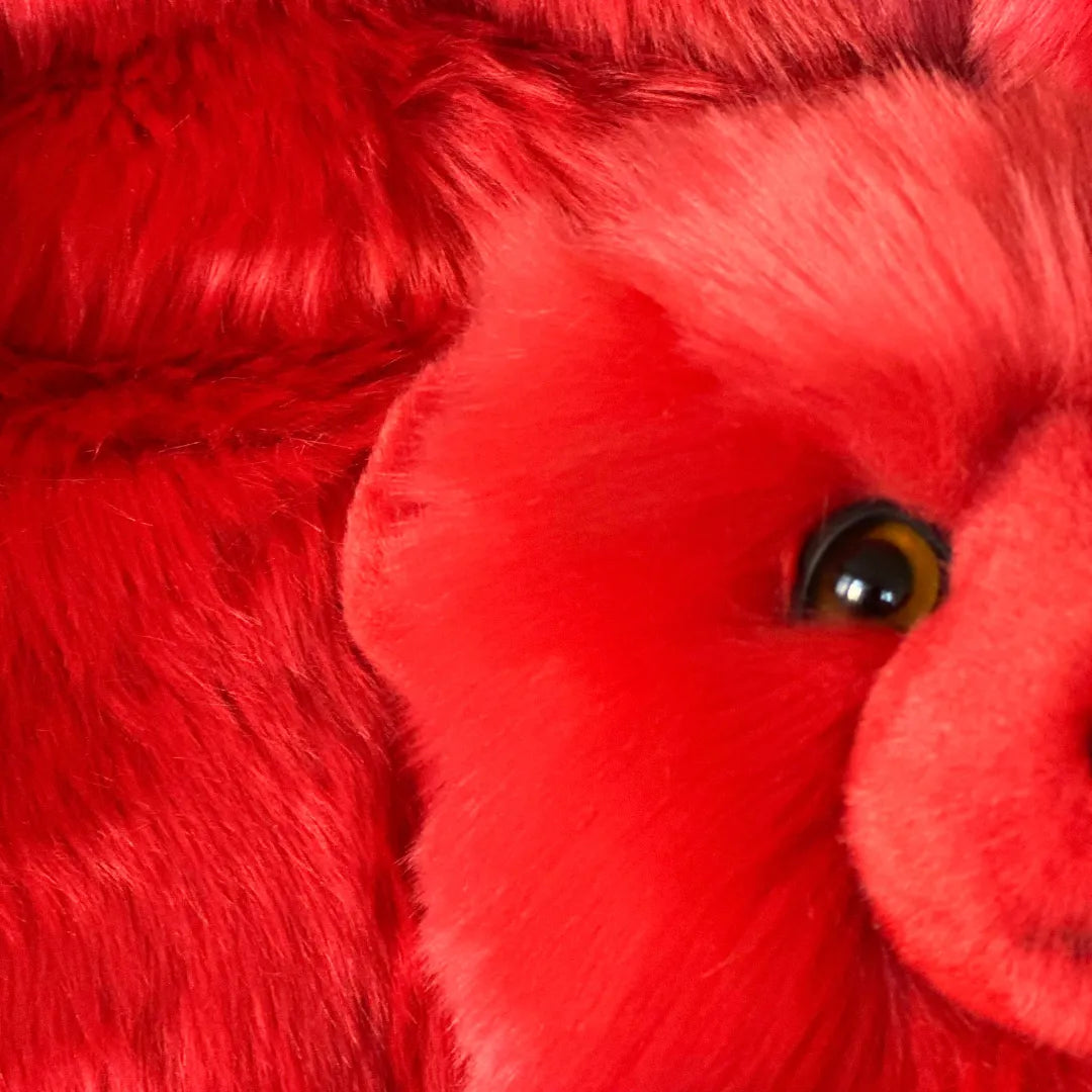 la-pelucherie-ours-jules-rouge-peluche-petit-35-cm-rouge image 6