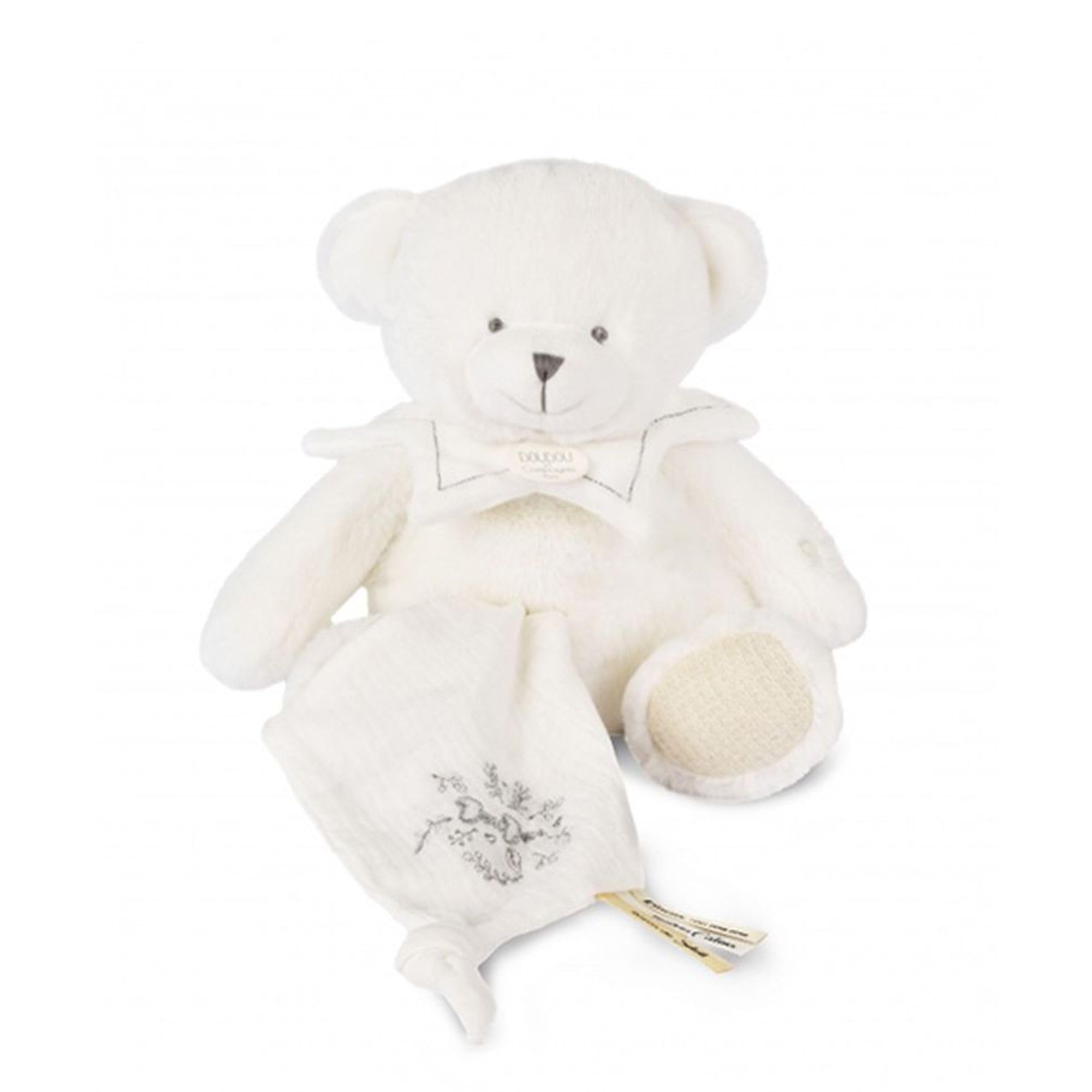doudou-et-compagnie-iconiques-collector-ours-blanc-fleur-dc4342 image 5
