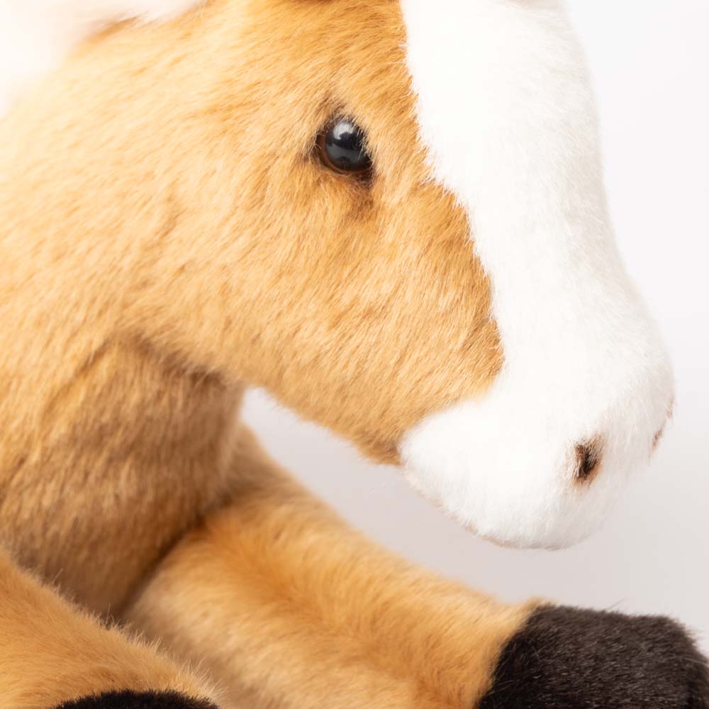 la-pelucherie-campagne-ferme-cheval-henri-peluche-petit-25-cm-alezan image 3
