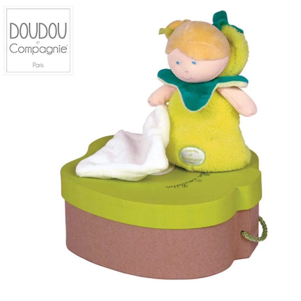 doudou-et-compagnie-demoiselles-douillettes-poup-e-pomme-17-cm image 1