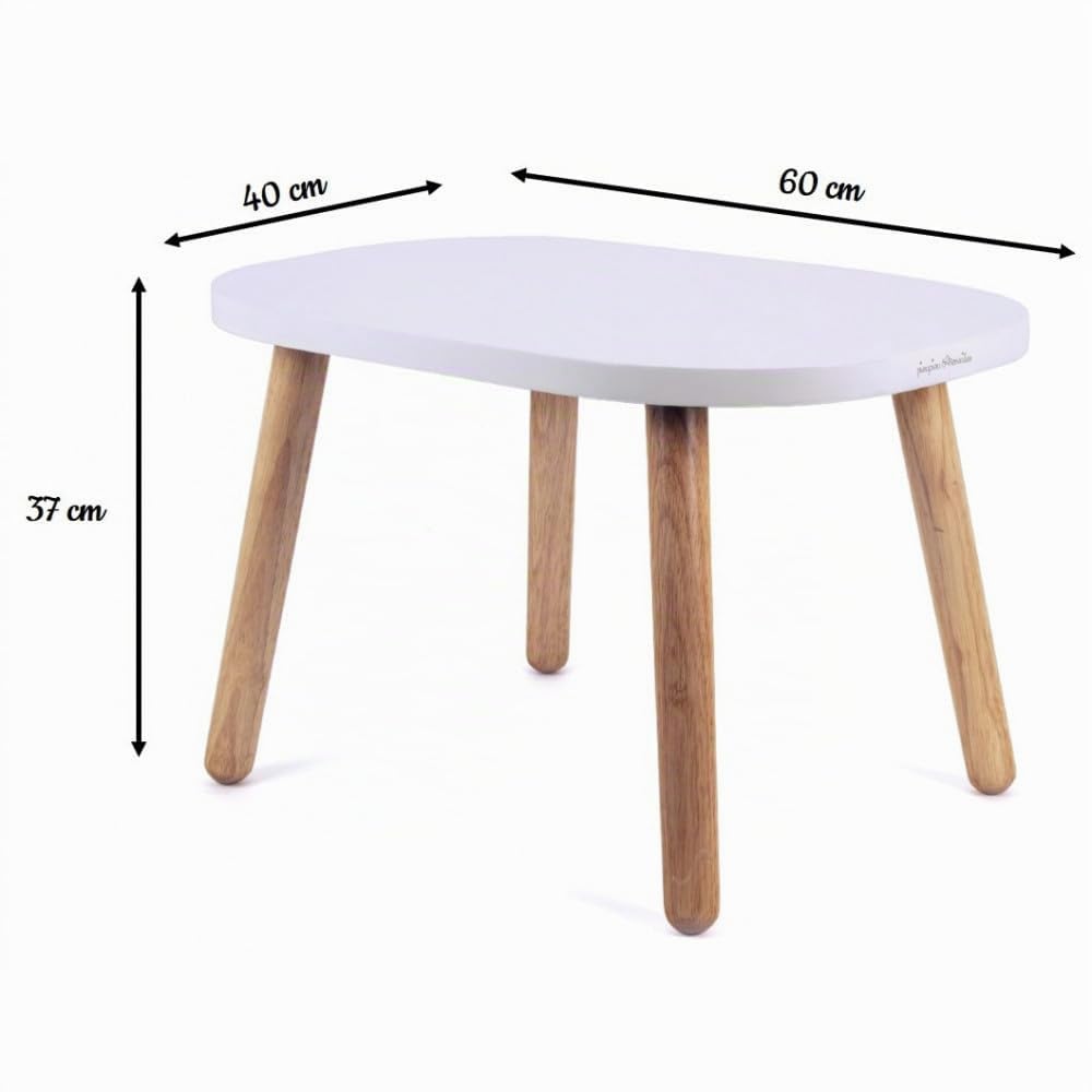 pioupiou-et-merveilles-table-ovaline-blanc-et-bois-60x40x37-cm image 3
