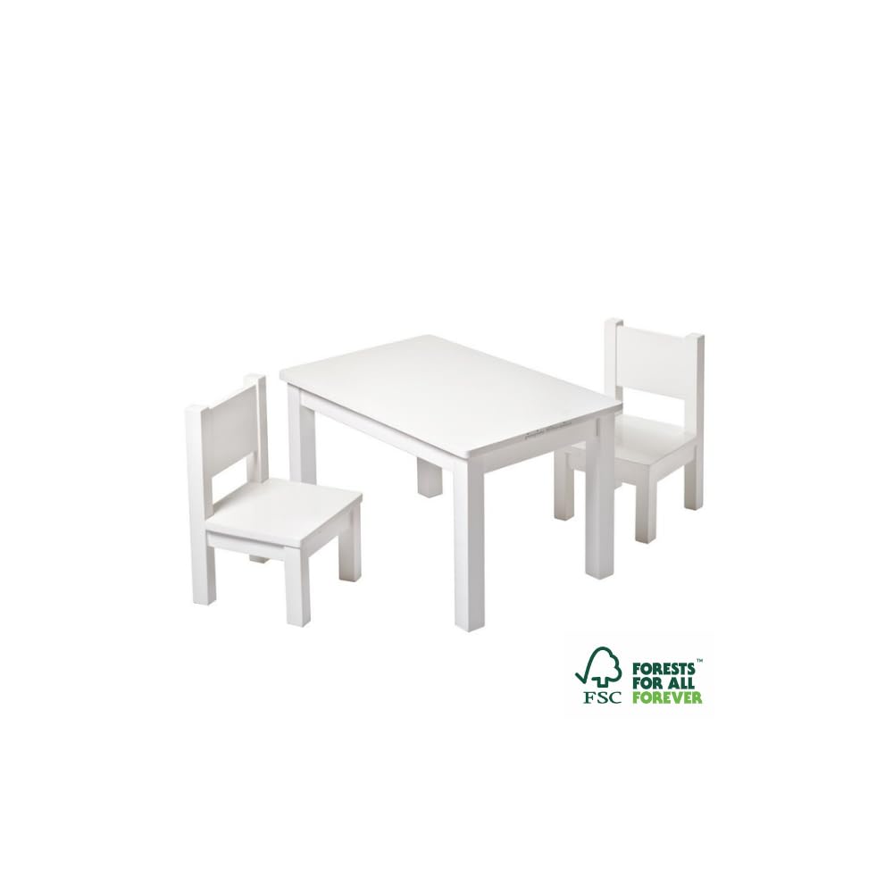 pioupiou-merveilles-montessori-blanc-ensemble-table-chaises-1-4-ans image 1