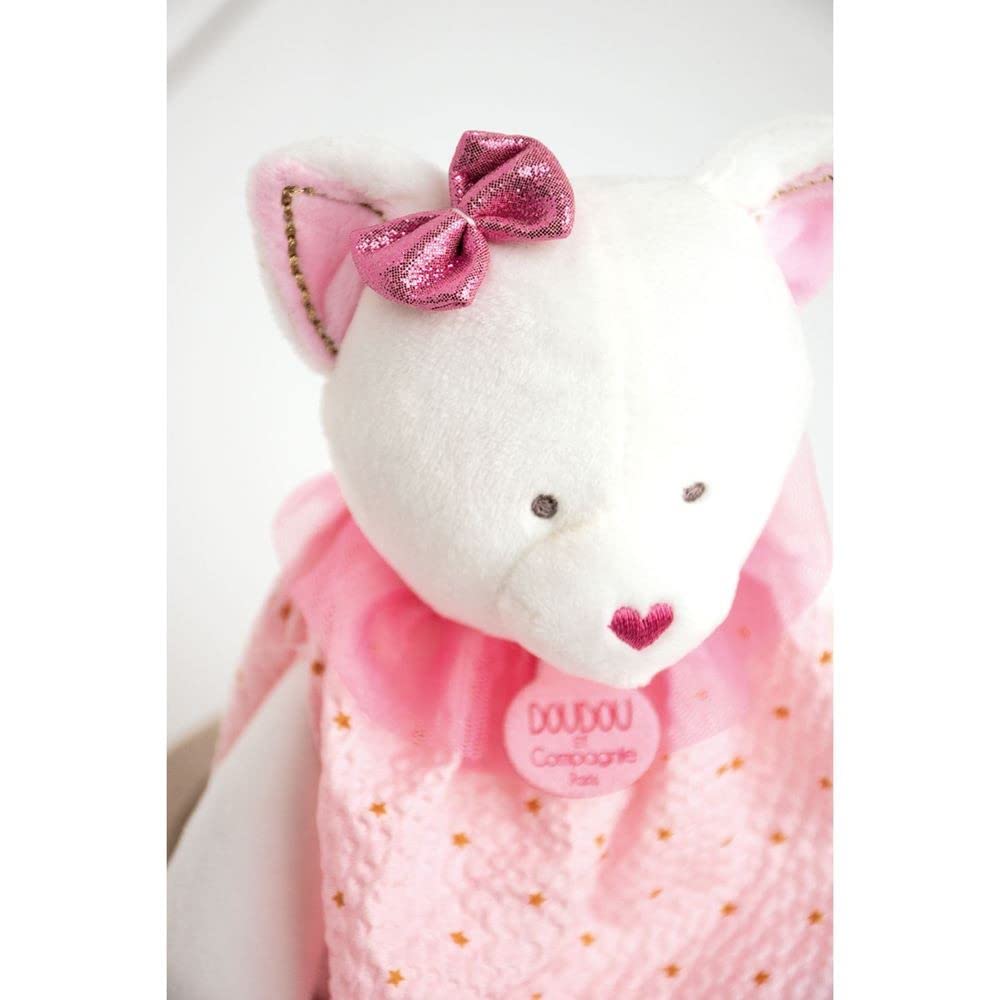doudou-et-compagnie-attrape-r-ves-dc3542-doudou-chat-rose-20-cm image 2