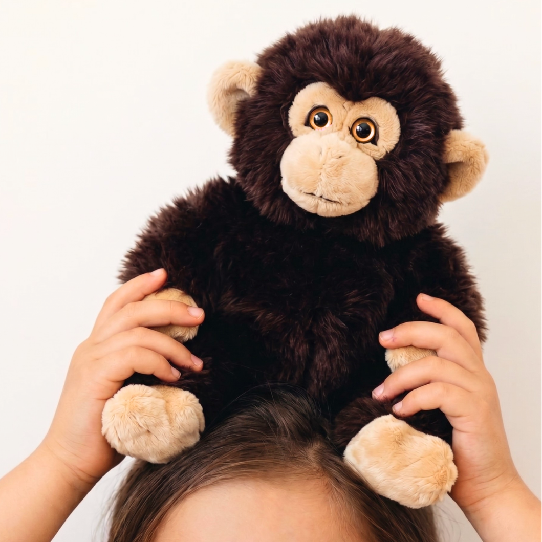 la-pelucherie-jungle-singe-marcel-marron-peluche-petit-35-cm image 3
