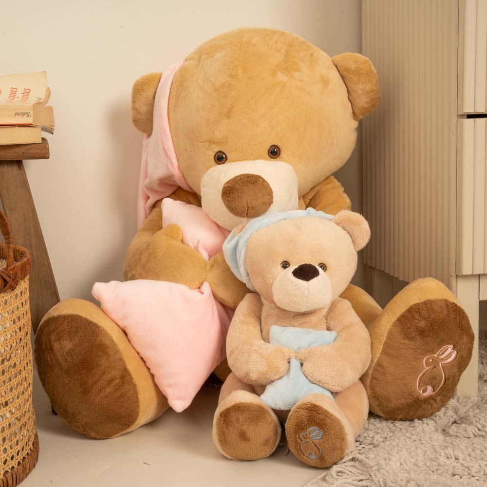 la-pelucherie-ours-dodo-ours-en-peluche-grand-60-cm-rose image 2