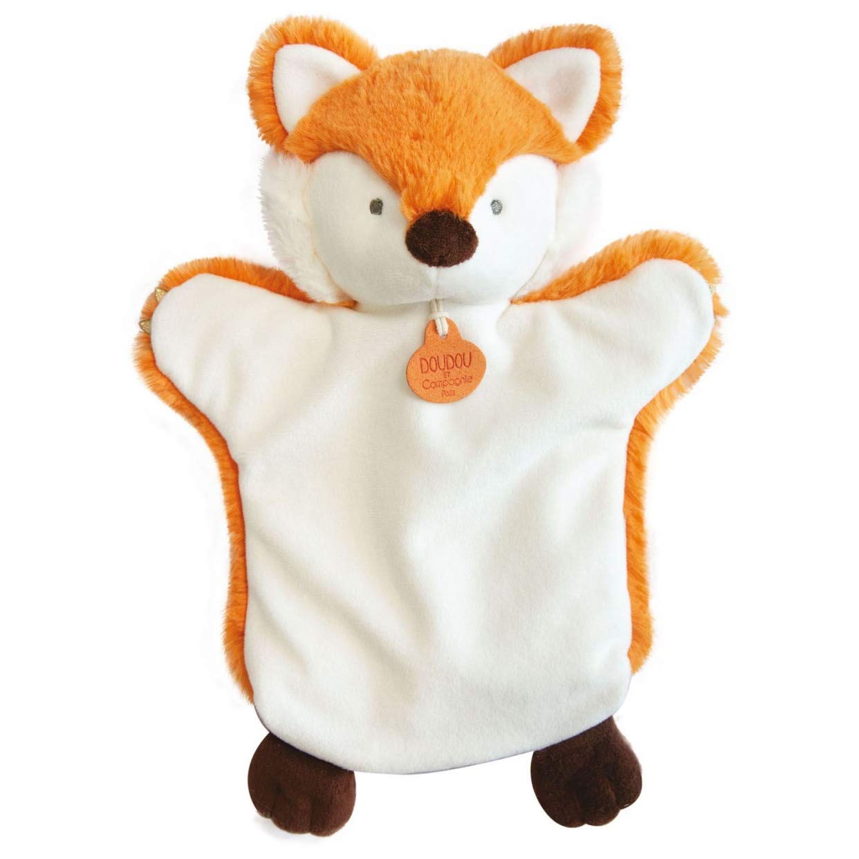 doudou-et-compagnie-les-marionnettes-renard-marionnette-25cm image 1