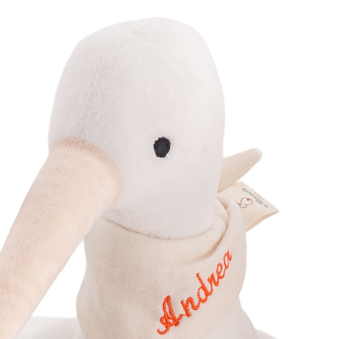 la-pelucherie-cigogne-premier-doudou-38-cm-blanc image 4