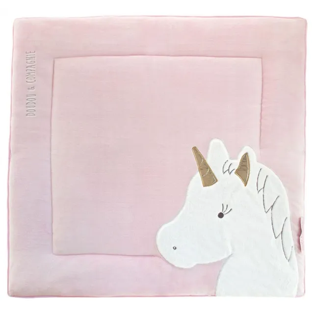 doudou-et-compagnie-les-tapis-licorne-rose-tapis-veil-100x100-cm image 1