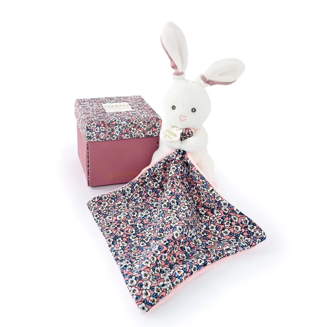 doudou-et-compagnie-les-boh-aime-pantin-lapin-rose-dc4020 image 1