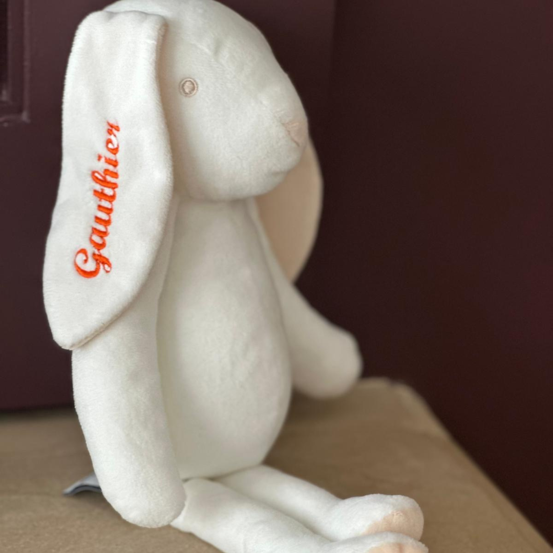 la-pelucherie-mon-premier-doudou-lapin-doudou-blanc-35-cm image 8