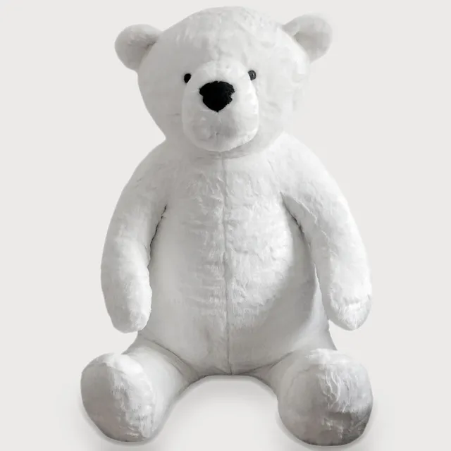 la-pelucherie-ours-g-ant-peluche-200-cm-miel-blanc-d-co image 1